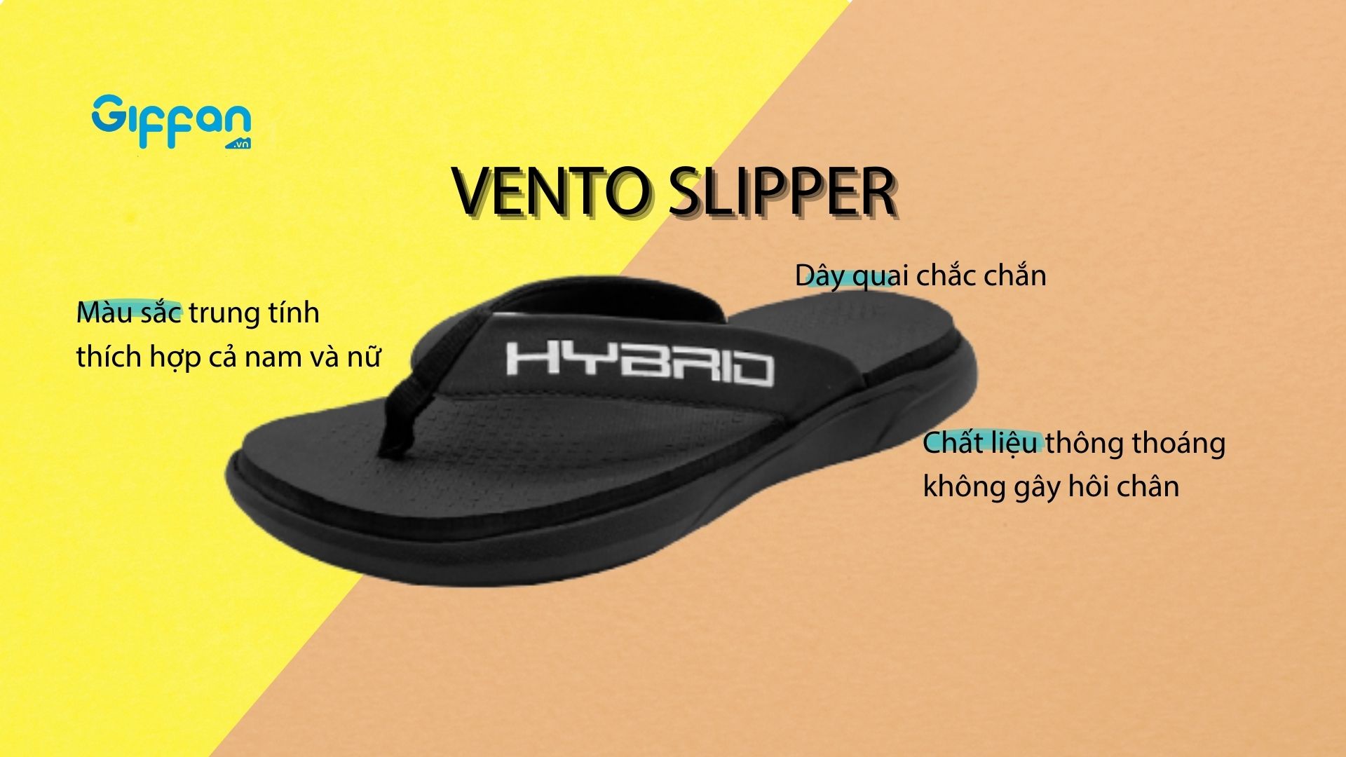 Sử dụng chất liệu thông thoáng không gây hôi chân, dây quai chắc chắn