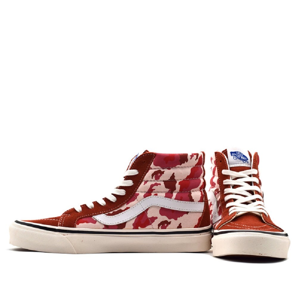 Vans Sk8-Hi 38 DX Sneakers/Shoes - Red Camo có phối màu cực cá tính