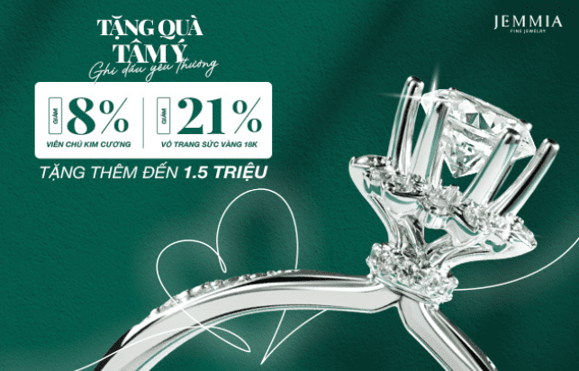 Chương Trình Ưu Đãi Tháng 5 Cực Lớn Với Vô Vàng Ưu Đãi Cùng Jemmia Diamond