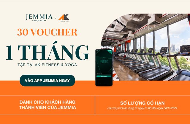 Tặng Miễn Phí 30 Voucher Gym & Yoga Cho Thành Viên Ưu Tiên Jemmia Hà Nội