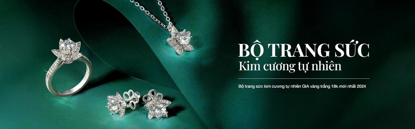 Bộ Trang Sức Cưới Kim Cương