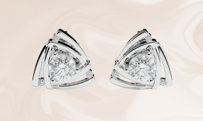 Bông Tai Kim Cương Tự Nhiên Vàng 18K - VBT2022042578