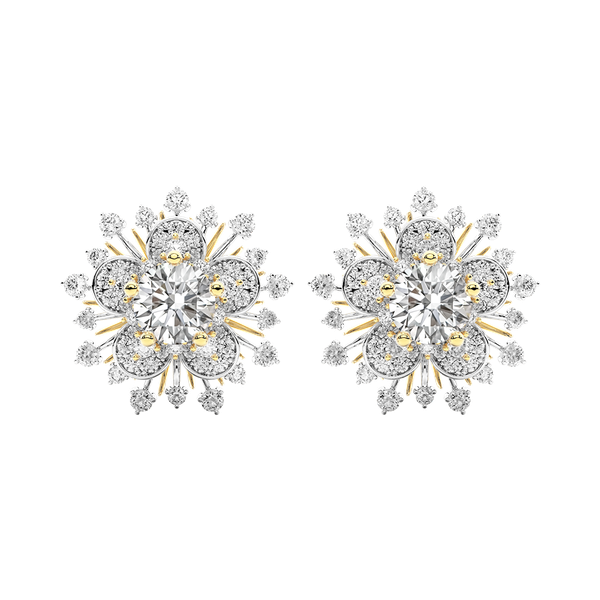 bông tai vàng trắng đính kim cương