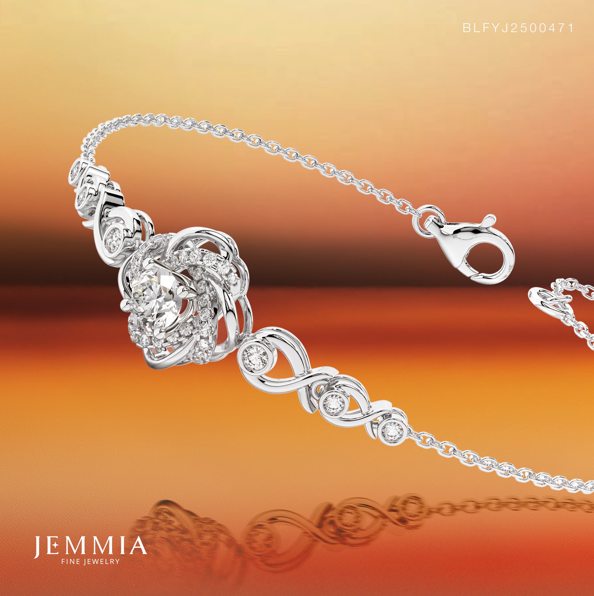 Lắc tay kim cương Thời khắc BLFYJ2500471