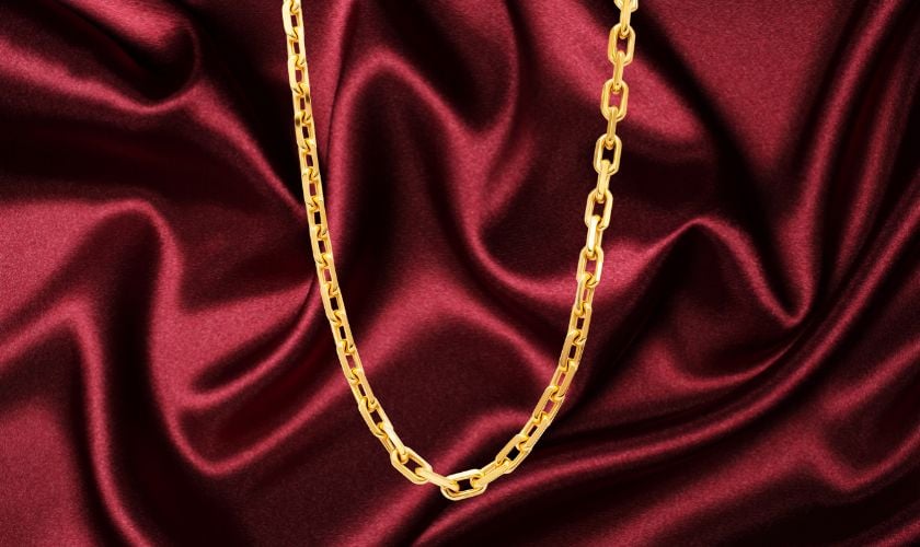 Dây chuyền vàng Ý nam thiết kế mắt xích tối giản