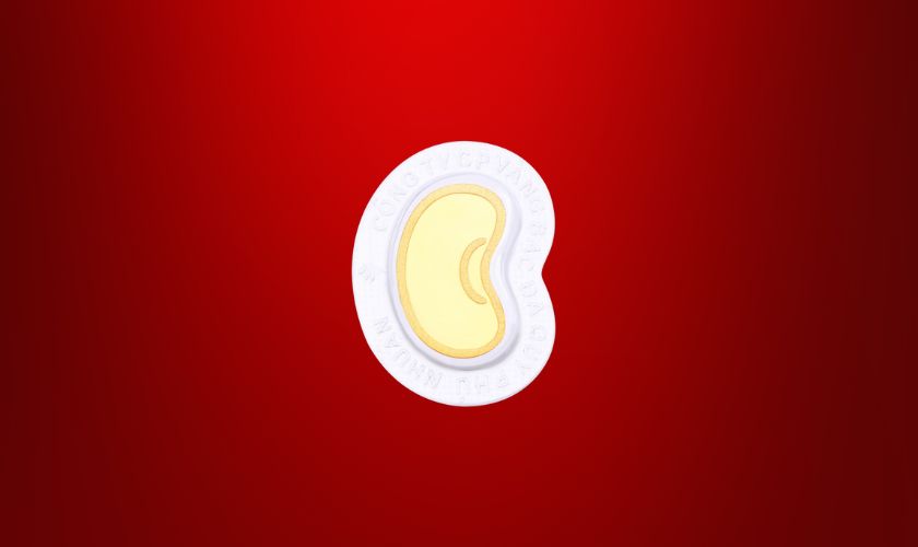 Hạt đậu vàng 0.3 chỉ vàng 24k