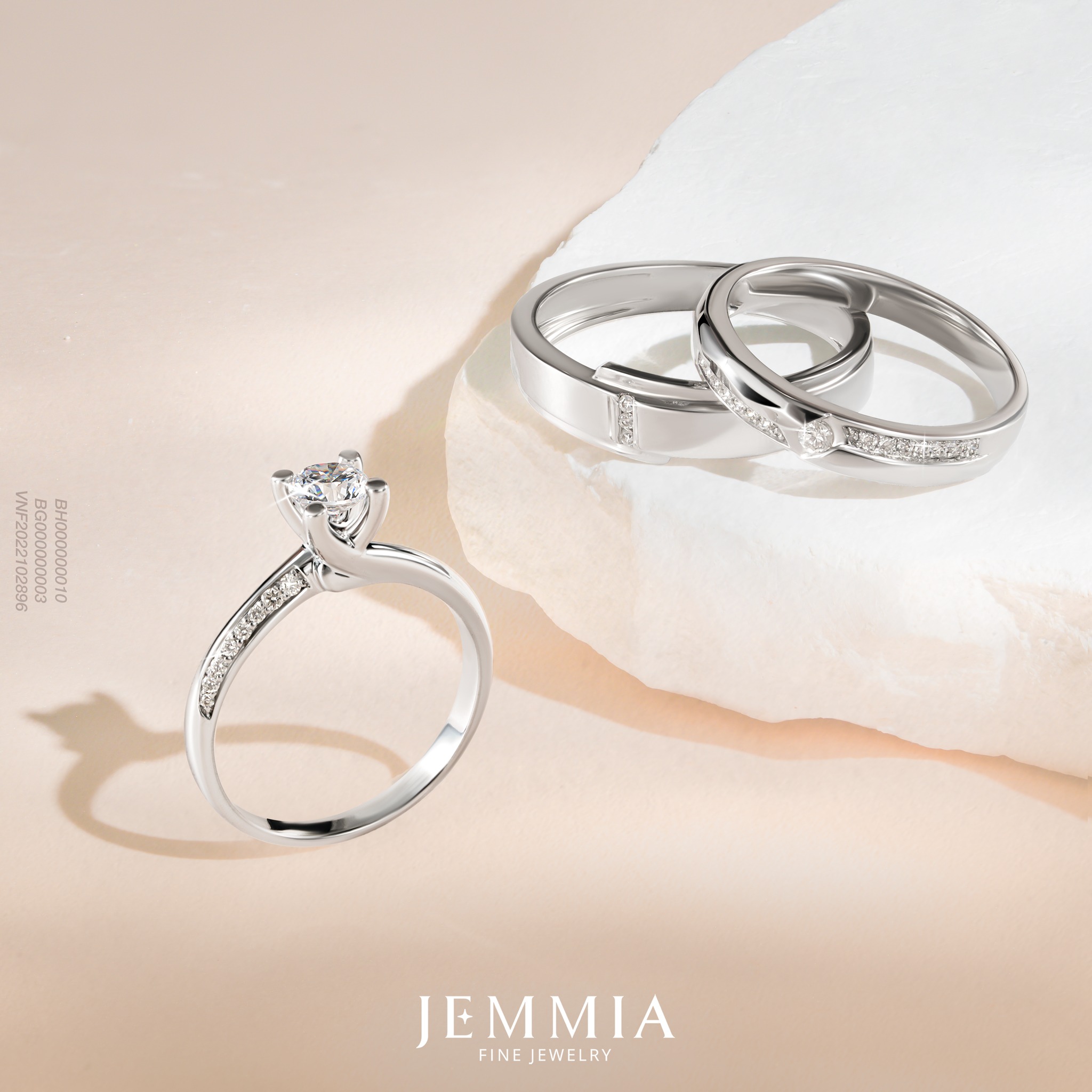 Mẫu nhẫn cưới đẹp tại Jemmia