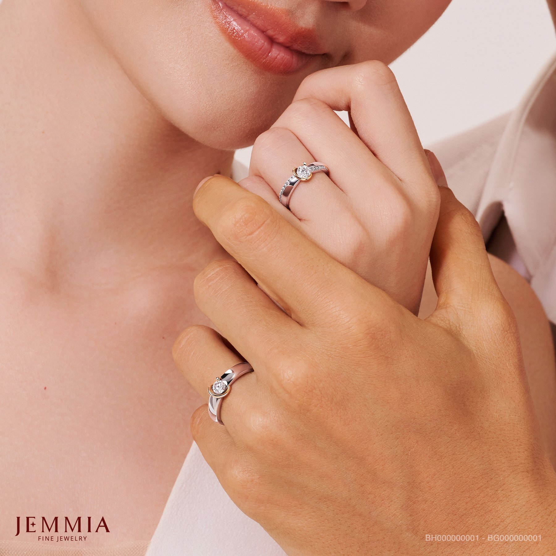 nhẫn cưới kim cương jemmia dành cho người yêu cái đẹp và đề cao tính thẩm mỹ