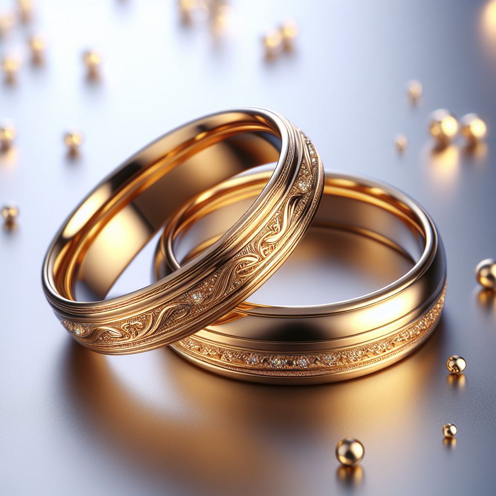 Nhẫn Cưới Trơn Vàng 18K