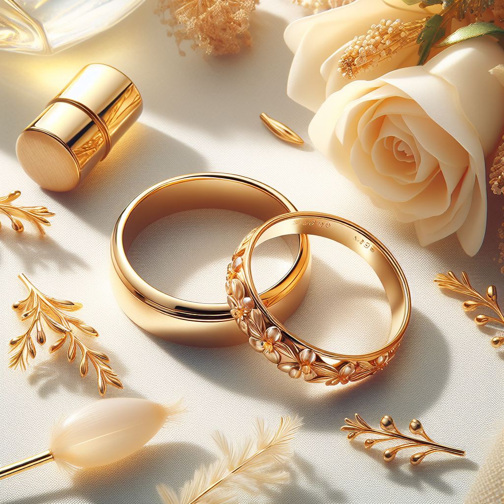 Nhẫn Cưới Trơn Vàng 24K