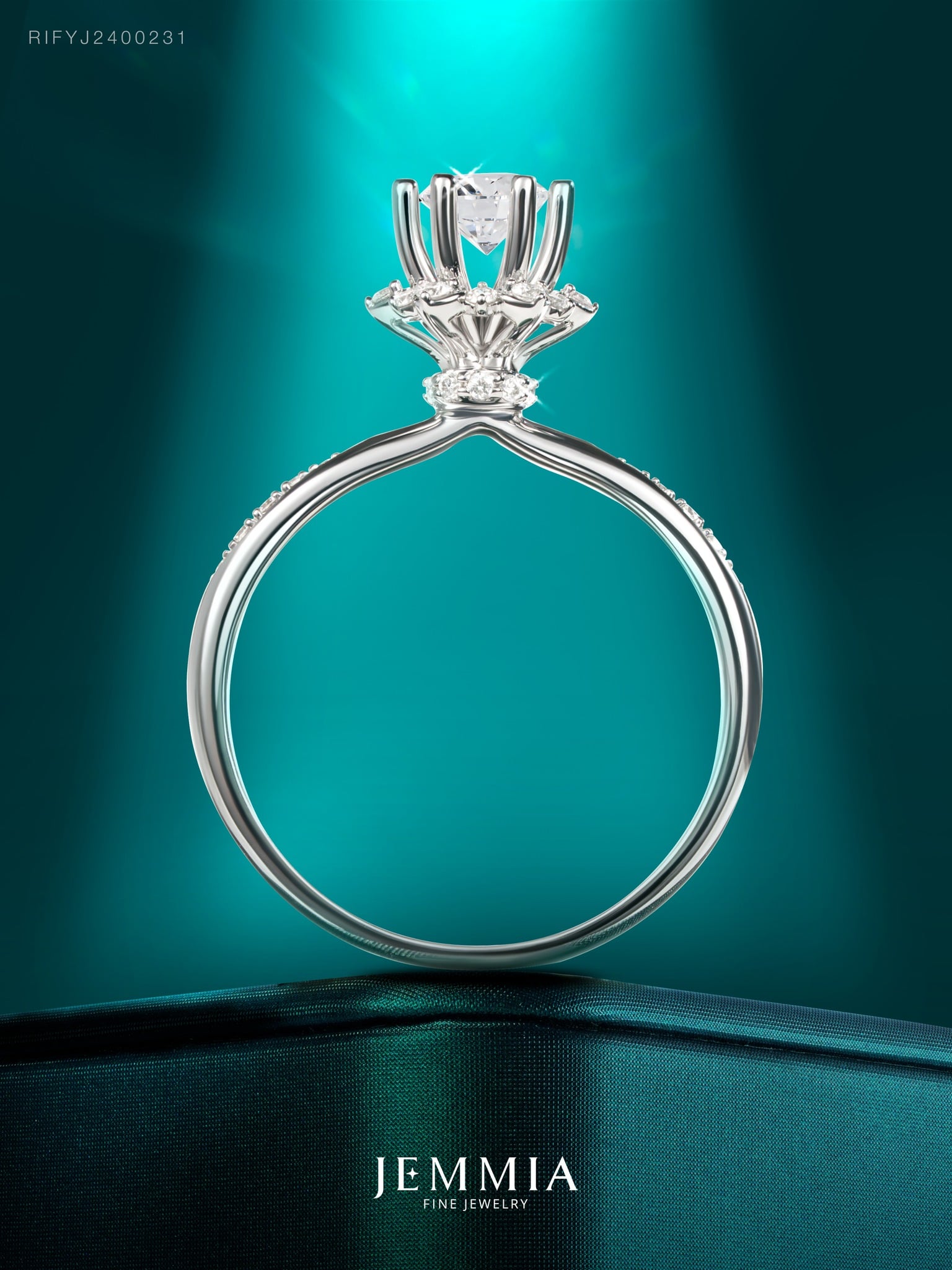 Nhẫn đính hôn 18K kim cương - RIFYJ2400231