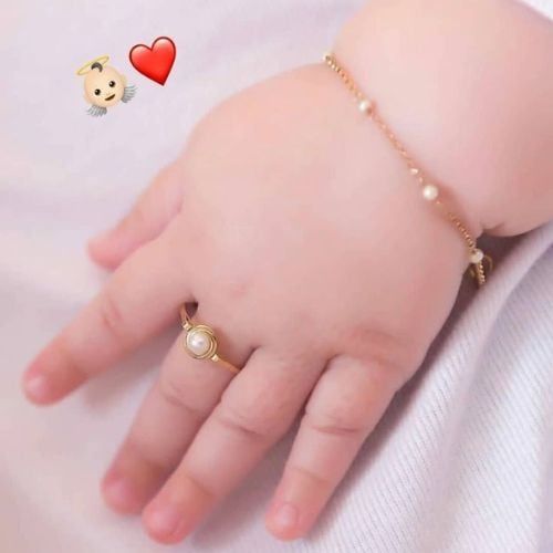 nhẫn em bé vàng 18K