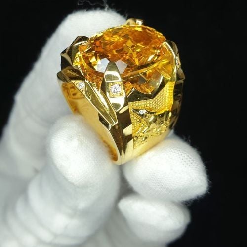 nhẫn nam citrine