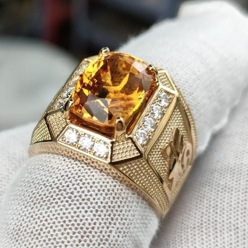 nhẫn nam citrine