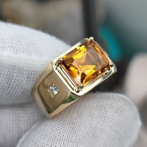 nhẫn nam citrine
