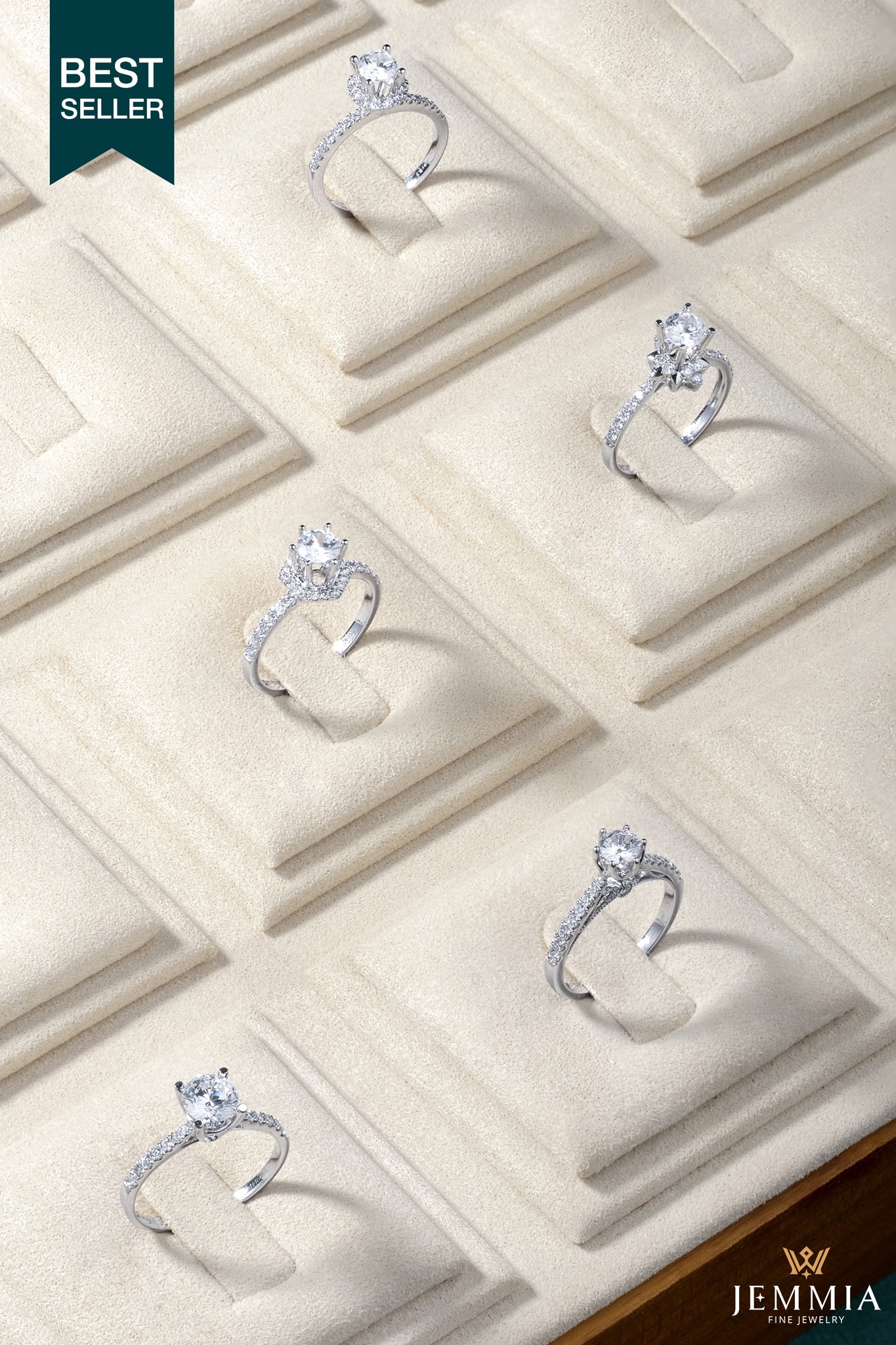 Các kiểu nhẫn Pavé phổ biến hiện nay