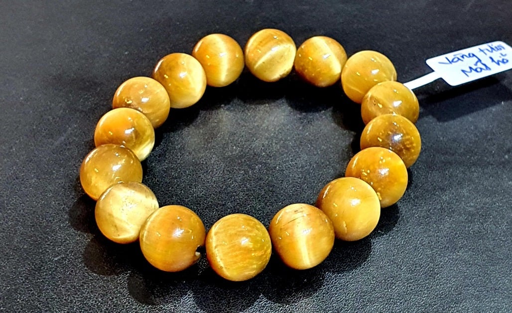 Vòng đá đeo tay nữ Mắt Hổ (Tiger's Eye)