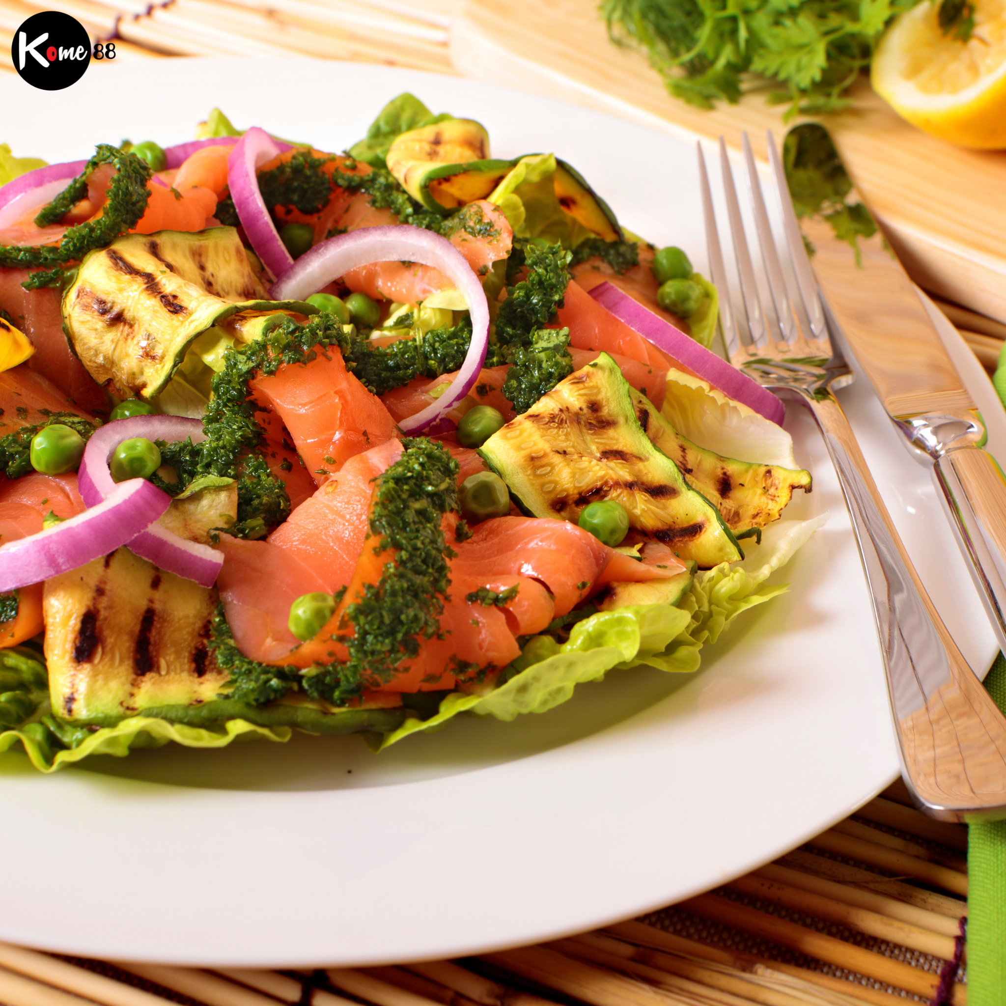 Bí quyết ăn healthy với món salad cá hồi xông khói ngon đúng điệu