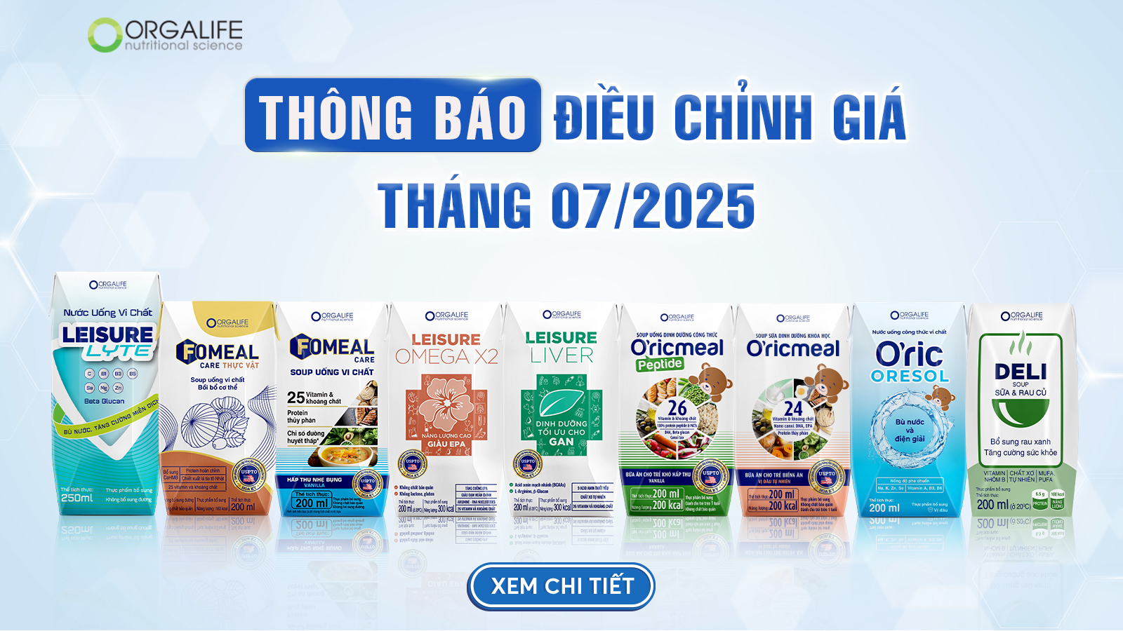 Thông báo điều chỉnh giá từ ngày 01/07/2025