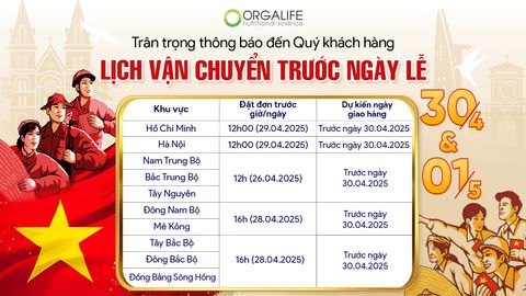 🎉 THÔNG BÁO LỊCH VẬN CHUYỂN DỊP LỄ 30/4 – 1/5 🎉