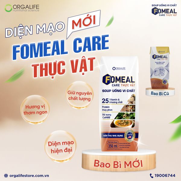 THÔNG BÁO: FOMEAL CARE THỰC VẬT 250ML RA MẮT DIỆN MẠO BAO BÌ MỚI
