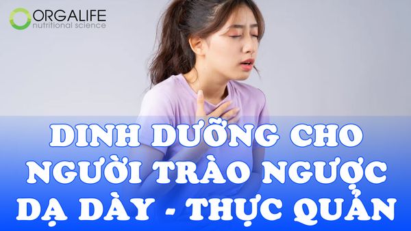 Dinh dưỡng cho người trào ngược dạ dày, thực quản