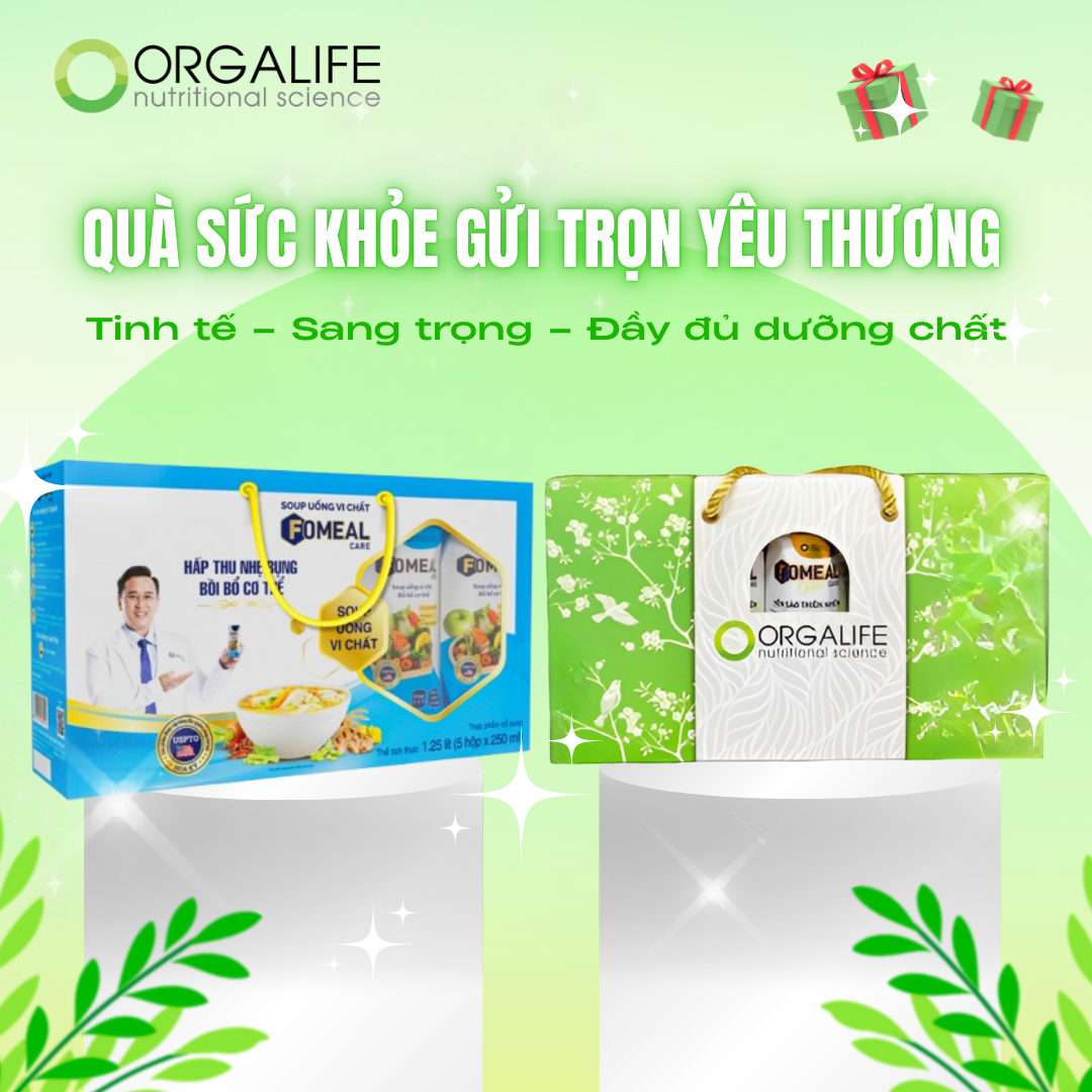 🌿 HỘP QUÀ TẶNG SÚP DINH DƯỠNG ORGALIFE – QUÀ SỨC KHỎE GỬI TRỌN YÊU THƯƠNG 🌿