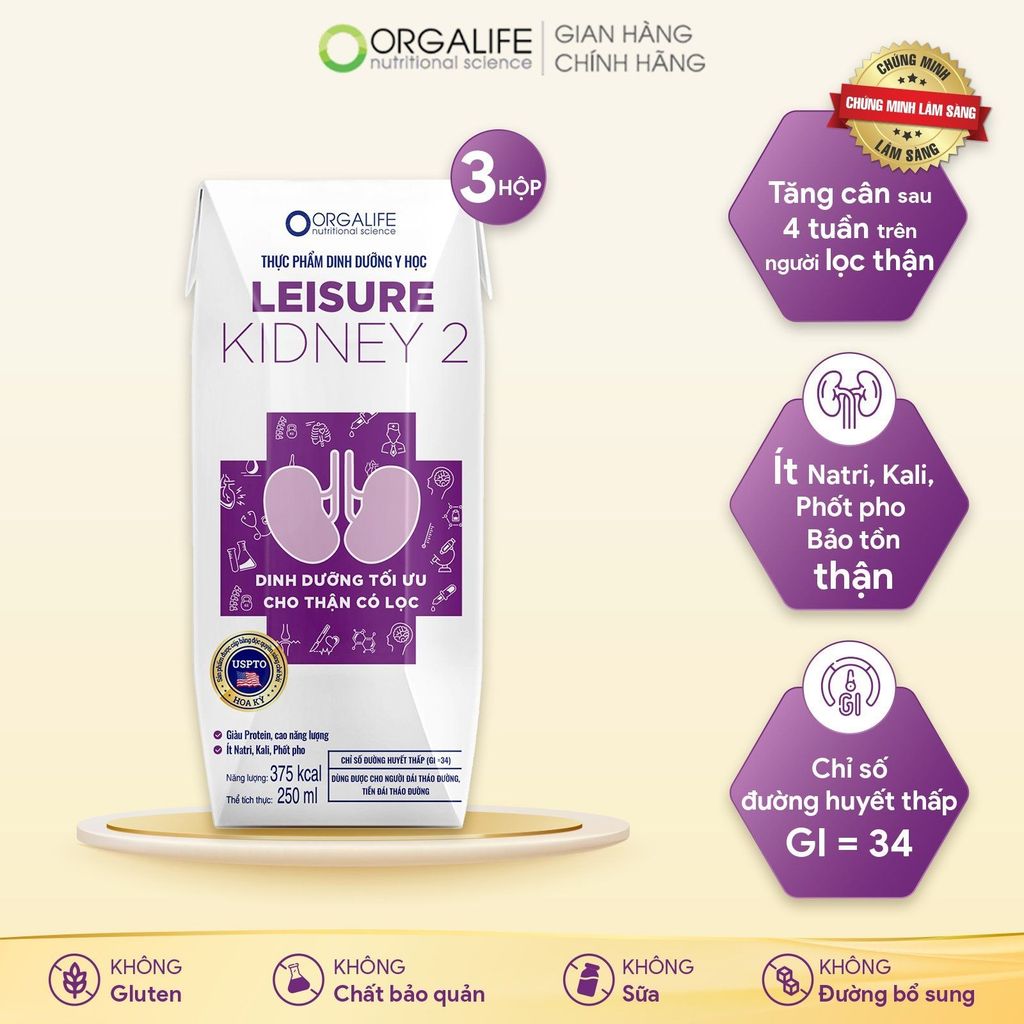 Leisure Kidney 2 - Soup Uống Dinh Dưỡng Công Thức Tối Ưu Cho Thận Có Lọc