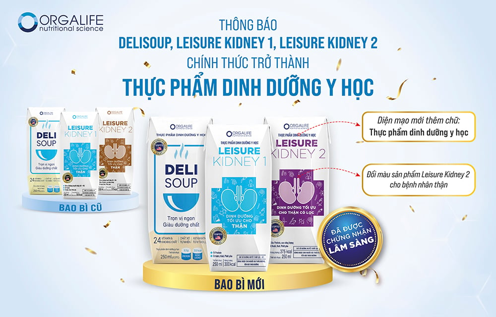 TIN VUI: CHỨNG MINH LÂM SÀNG THÀNH CÔNG SOUP UỐNG LEISURE KIDNEY 1, LEISURE KIDNEY 2 TRÊN BỆNH NHÂN SUY THẬN MẠN