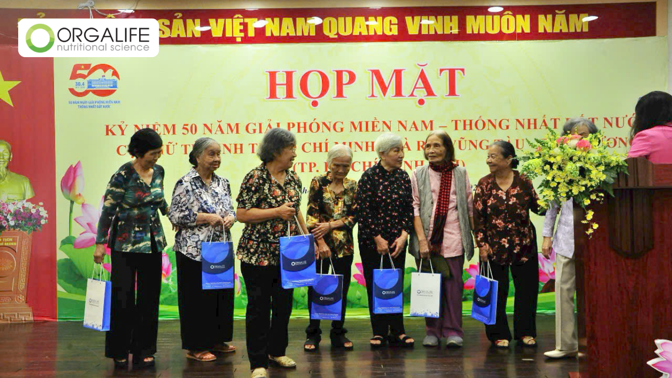 Orgalife đồng hành cùng chương trình họp mặt Hội Nữ Cựu Tù Binh – TP. Hồ Chí Minh