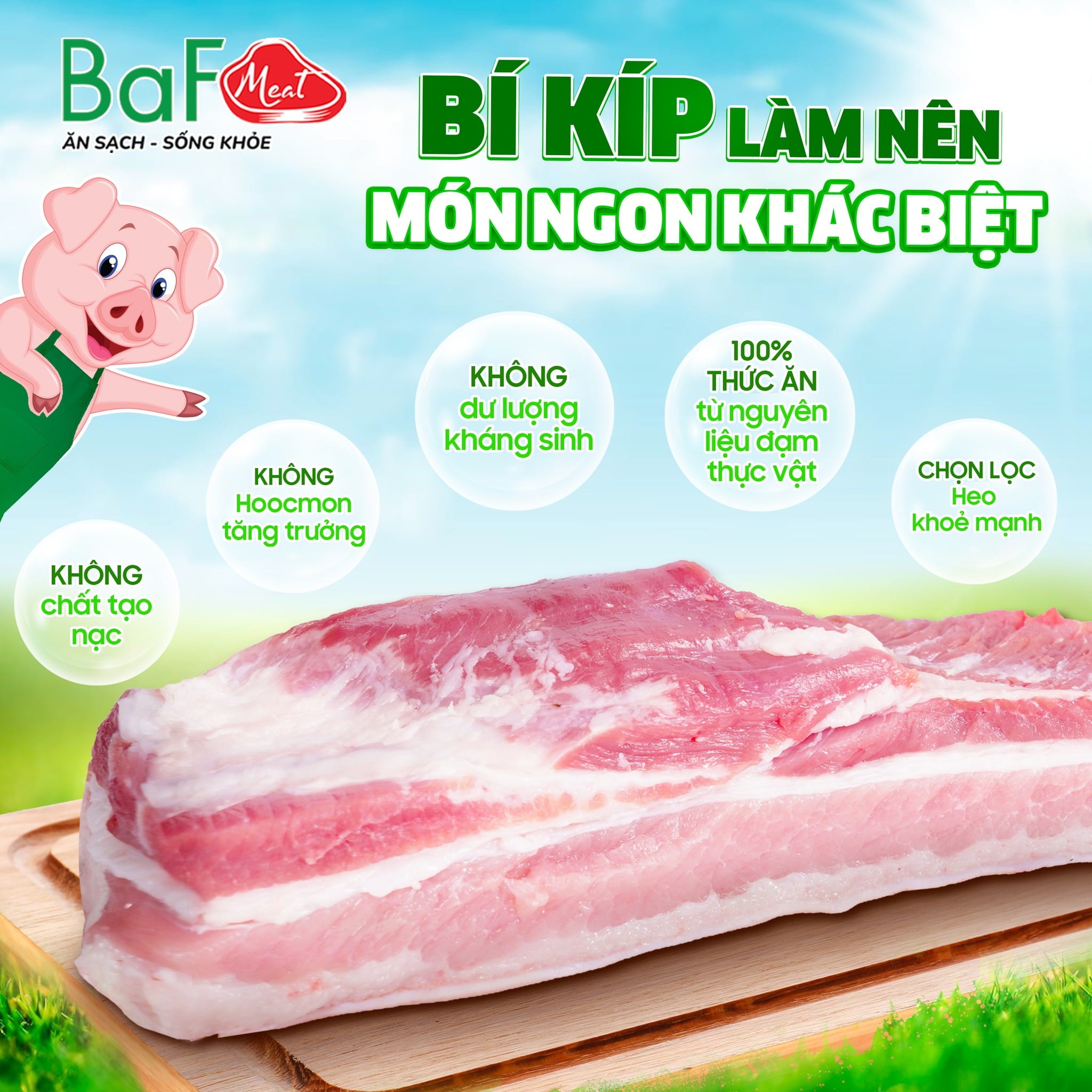 💪 CHỌN THỊT SẠCH - CHỌN THỊT HEO BAF MEAT 🐖