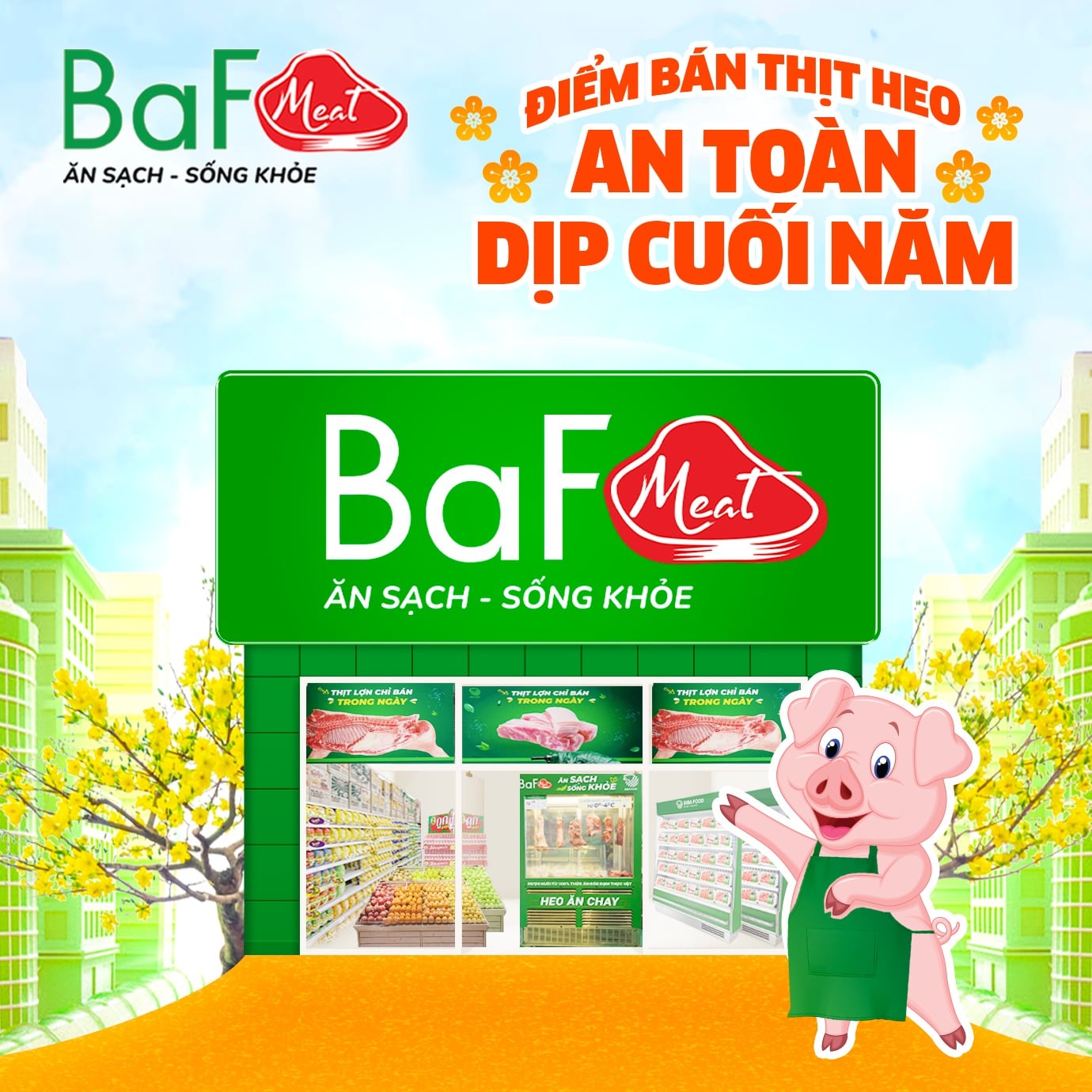 🎪 ĐIỂM BÁN THỊT HEO NGON, CHẤT LƯỢNG DỊP CUỐI NĂM