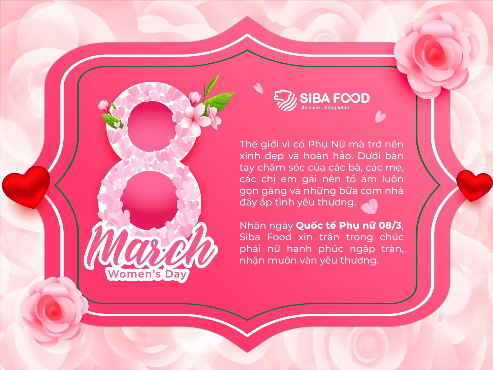 🌻 CHÚC MỪNG NGÀY QUỐC TẾ PHỤ NỮ 08/3 👠