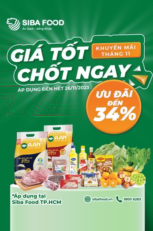 THỨ 6 ĐEN TỐI - SĂN SALE QUÊN LỐI TẠI SIBA FOOD MIỀN NAM