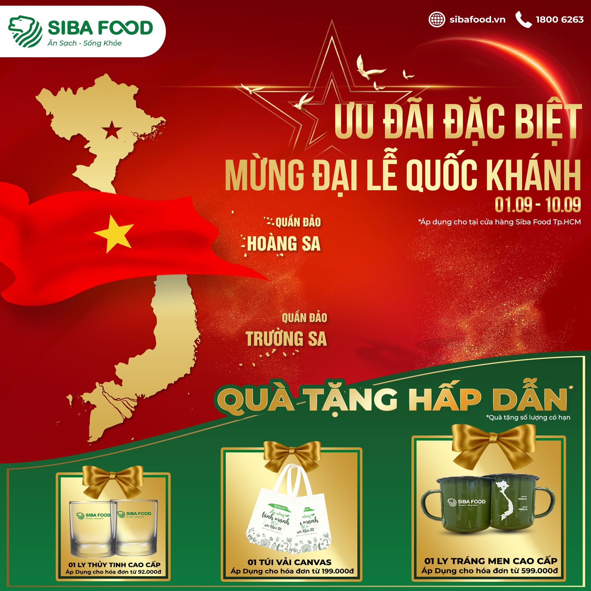 ƯU ĐÃI ĐẶC BIỆT MỪNG ĐẠI LỄ 02/9