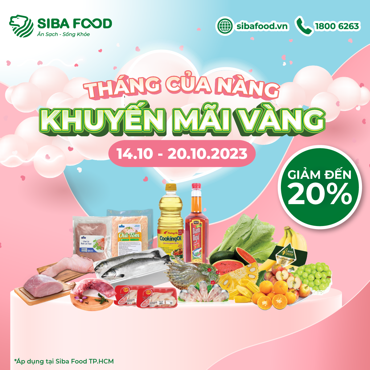 KHUYẾN MÃI ĐẶC BIỆT CHÀO MỪNG 20 - 10 | KHU VỰC TP HCM