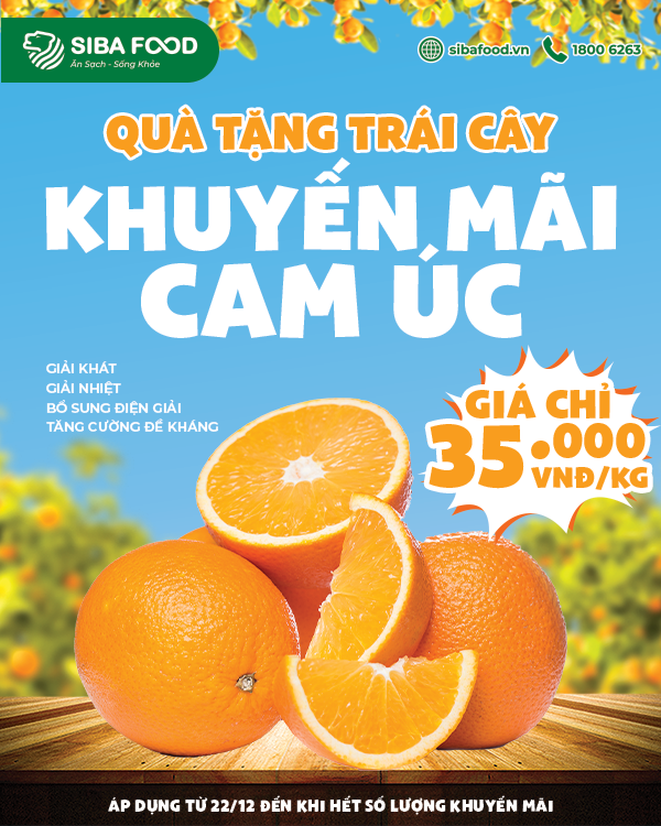 QUÀ TẶNG TRÁI CÂY - KHUYẾN MÃI CAM ÚC CHỈ 35.000Đ/KG TẠI TP HCM 🔥