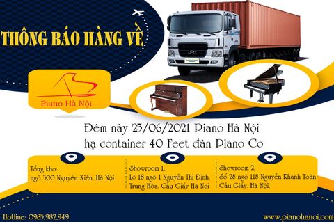 DANH SÁCH ĐÀN PIANO CƠ VỀ ĐÊM 25/06/2021