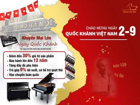 Khuyến Mại Đặc Biệt Ngày Đại Lễ 2/9 – Giảm Giá Piano Đến 30% tại Piano Hà Nội