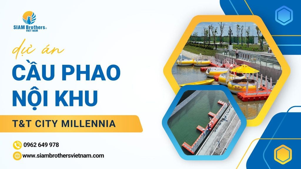 Cầu phao nổi - Giải pháp hạ tầng bền vững và thẩm mỹ tại KDC Sinh thái