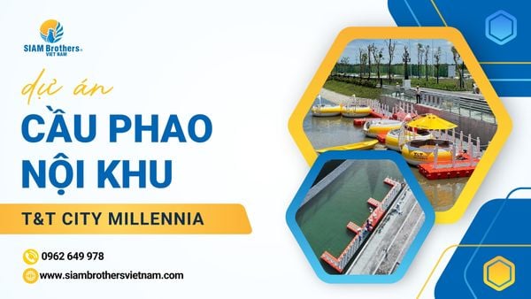 Cầu phao nổi - Giải pháp hạ tầng bền vững và thẩm mỹ tại KDC Sinh thái