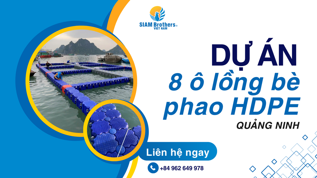 [Quảng Ninh] Hạ thủy dự án 8 ô lồng bè phao HDPE, tái thiết nuôi trồng thủy sản theo hướng bền vững