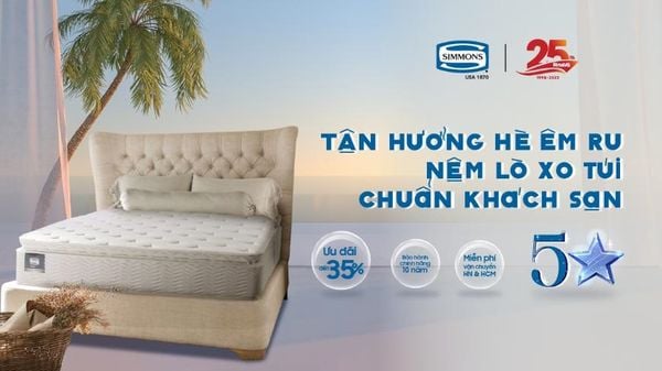 NGHỈ DƯỠNG 5 SAO NGAY TẠI NHÀ VỚI GIÁ TIẾT KIỆM TỪ SIMMONS