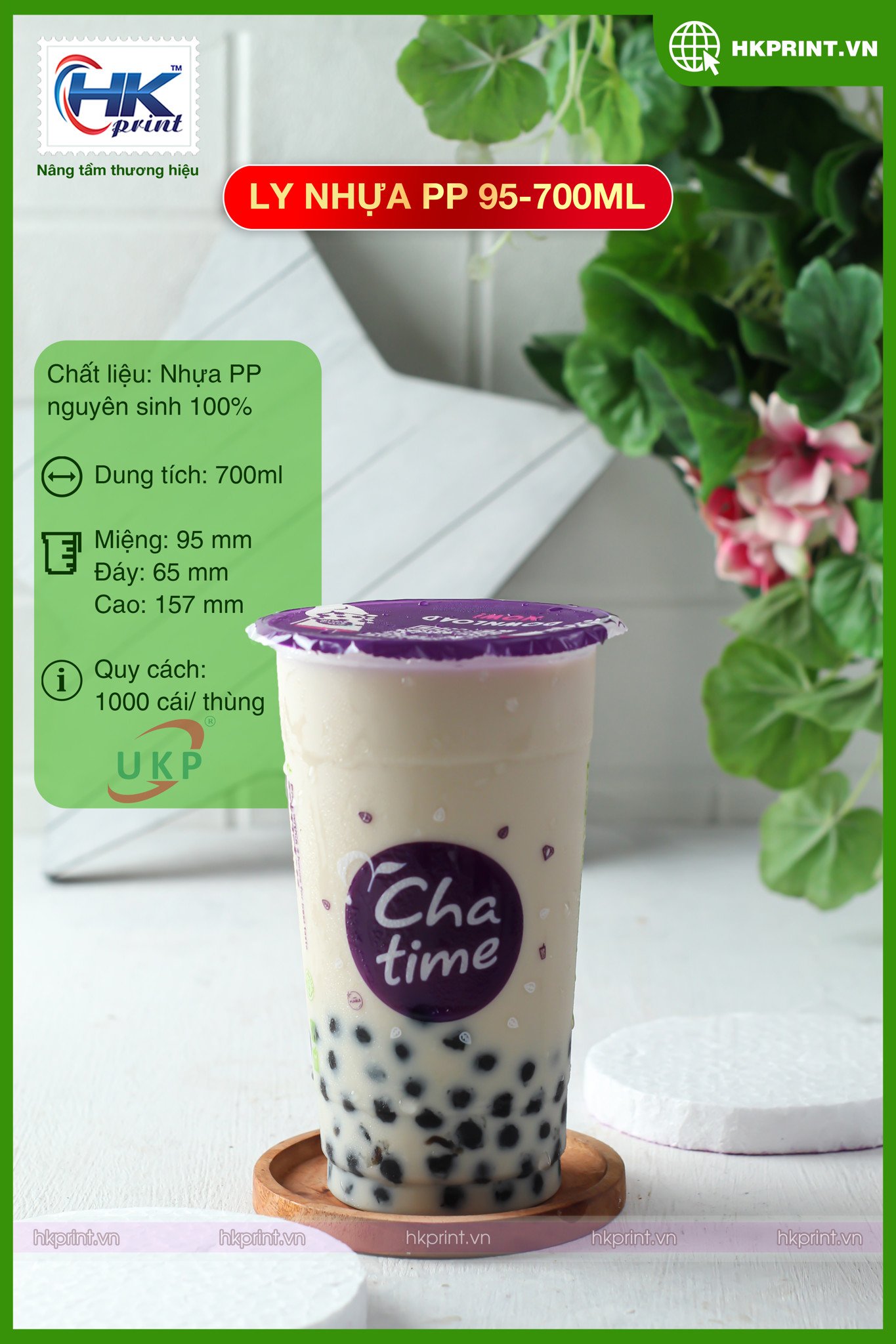 Ly Nhựa PP 700ml - Ly Nhựa Ép Màng