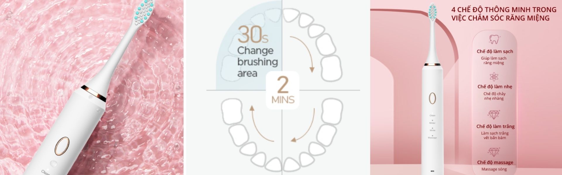 Bàn chải điện Electric Toothbrush phục vụ hàm răng của bạn