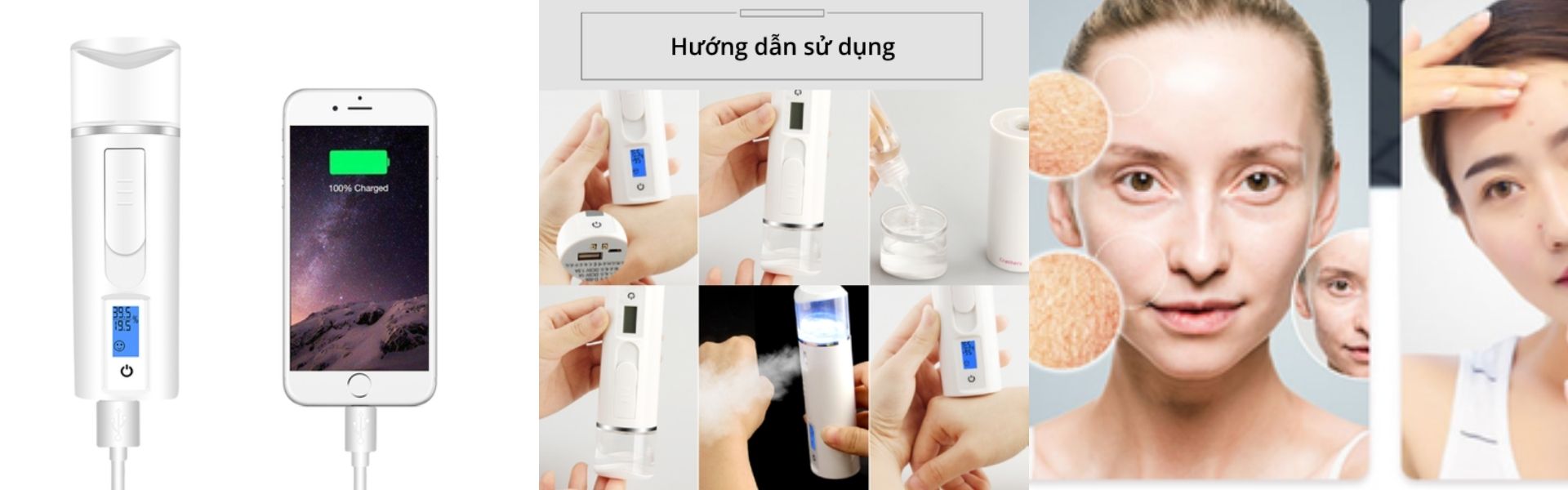 Hướng dẫn sử dụng Máy phun sương tạo ẩm NANO kết hợp cảm biến - Sweet Skin