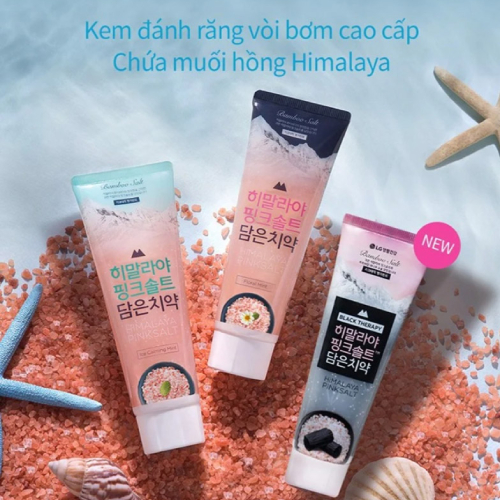 Kem đánh răng Bamboo Salt LG Hàn Quốc hương bạc hà mát lạnh 100g