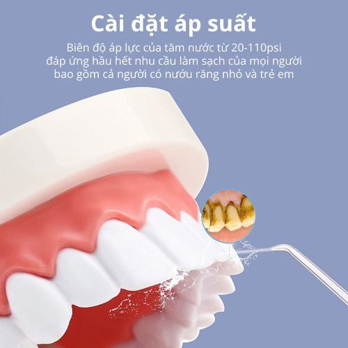 Máy tăm nước nha khoa vệ sinh răng miệng cầm tay chất liệu ABS Cao Cấp - MASTER CLEAN