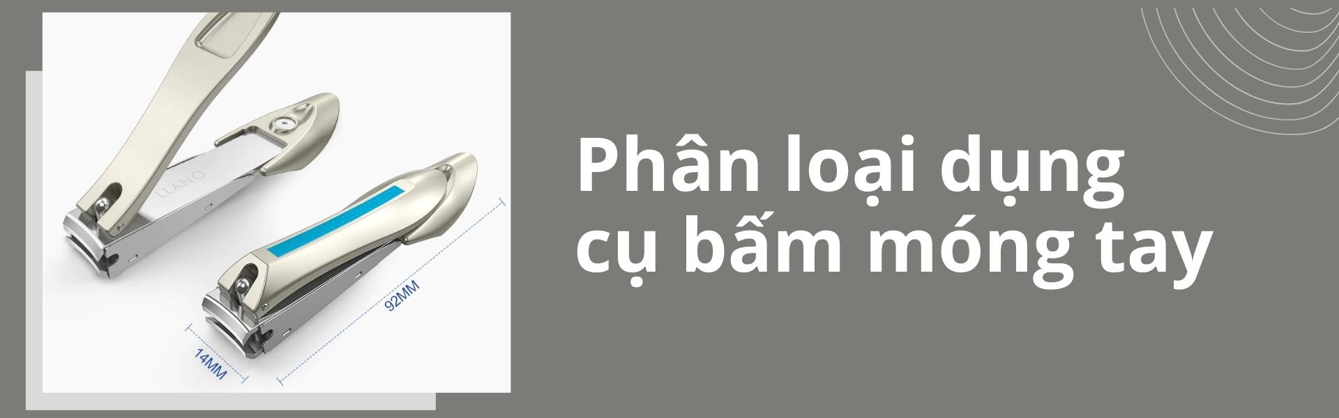 Dụng cụ bấm móng tay bằng thép không gỉ LLANO