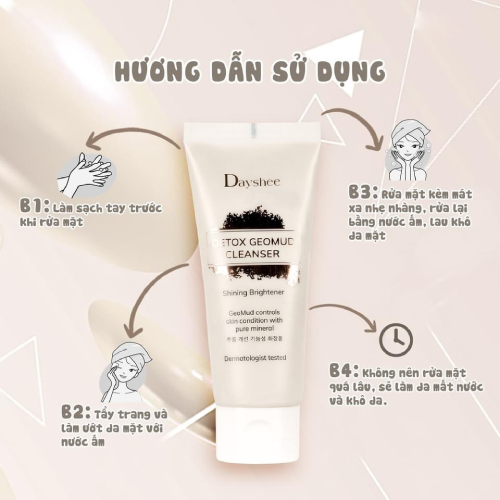 Sữa rửa mặt bùn khoáng đảo Jiang Ping độc quyền - DETOX GEOMUD CLEANSER